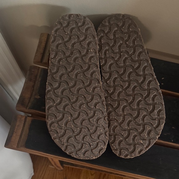 Birkenstock Lutry Tan Suede Slip-Ons NIB size 7 - Picture 3 of 4